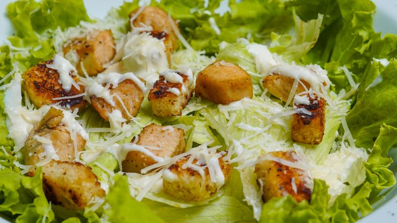 pizza luce classic Caesar salad with croutons