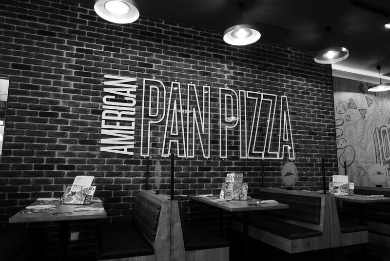 pizza luce kitchen interior with wood-fired oven